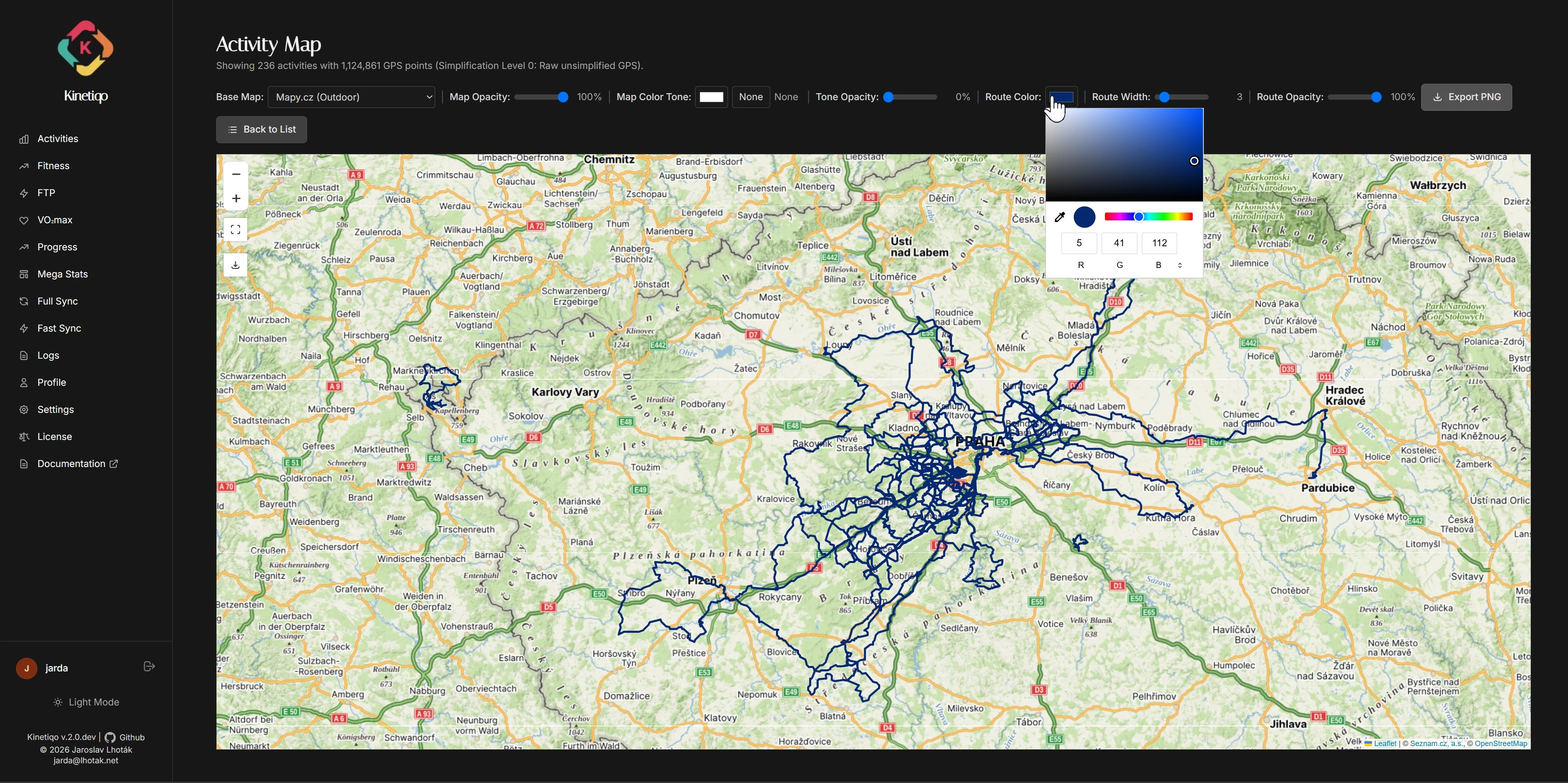 Interactive Leaflet Map Dark Mode